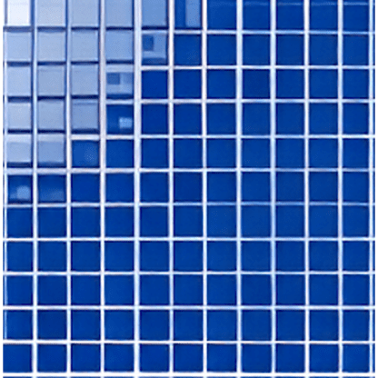 Deep Blue Glass Mosaic Virgo Tiles - 25x25mm for Concrete Pools, 300x300mm Sheet