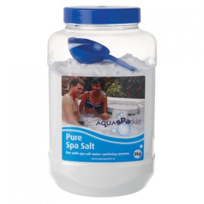 AQUASPARKLE - PURE SPA SALT 4 X 5kg anti caking clear jacuzzi hot tub