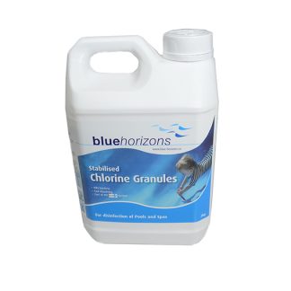 Blue Horizons - Stabilised Chlorine Granules 1 X 2kg Rapid dissolve Neutral PH