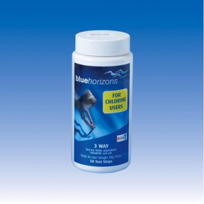 Blue Horizons - 3-Way Chlorine Test Strips 1 X 50 Strips Chlorine PH TA