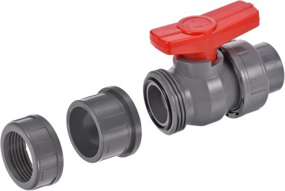 Deep Blue Pro PVC True Union Ball Valve Socket 2 Inch - High Capacity 1433g - Image 3
