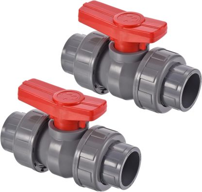 Deep Blue Pro PVC True Union Ball Valve Socket 2 Inch - High Capacity 1433g