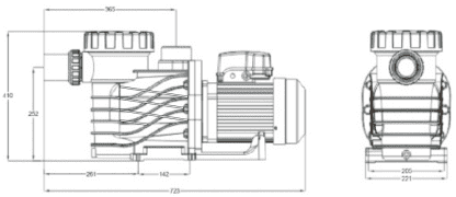 Deep Blue Swimming Pool Pump 1.0HP 220V/50Hz with 2" Connection - Image 16