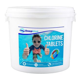 Deep Blue Pro - Multifunctional 200g Chlorine Tablets 10 kg Long lasting stabilised clarifier algae inhibitor
