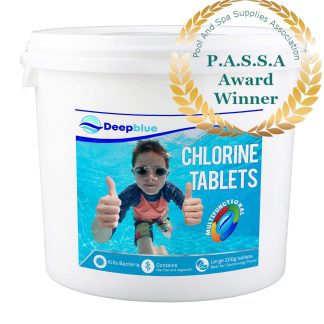 Deep Blue Professional - Multifunctional 200g Chlorine Tablets 5 kg WITH Floating dispenser. Stabilised clarifier algae inhibitor