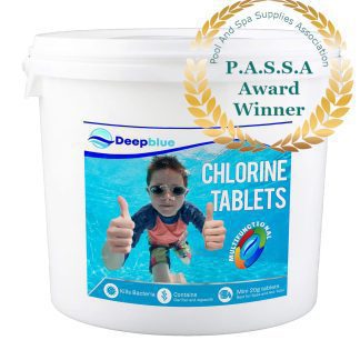 bulk Purchase 100x Deep Blue Pro - Multifunctional Mini 20g Chlorine Tablets 5kg (total 500Kg)