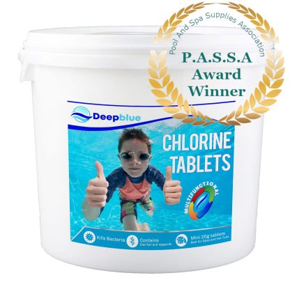 bulk Purchase 100x Deep Blue Pro - Multifunctional Mini 20g Chlorine Tablets 5kg (total 500Kg)