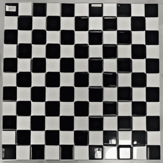 Deep Blue Ceramic Mosaic Black and White Tiles - 25x25mm for Concrete Pools