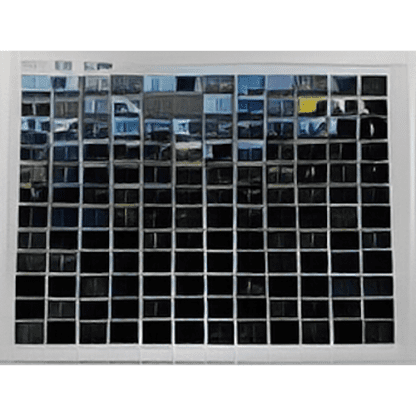 Deep Blue Crystal Mosaic Black Tiles - 23.5x23.5mm for Concrete Pools, 304x304mm Sheet