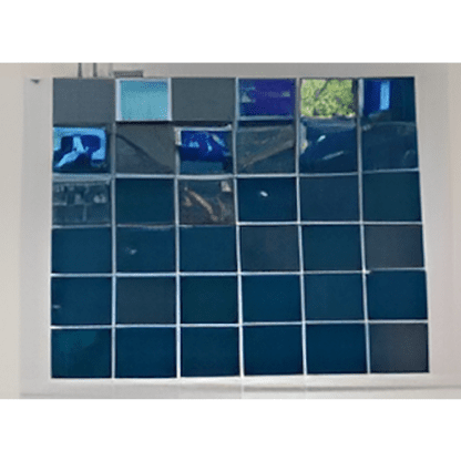 Deep Blue Crystal Mosaic Blue Tiles - 48x48mm for Concrete Pools, 304x304mm Sheet