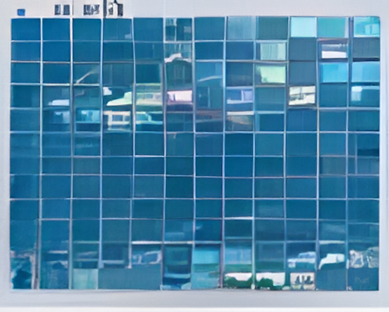 Deep Blue Crystal Mosaic Green Pearl Tiles - 48x48mm for Concrete Pools, 300x300mm Sheet