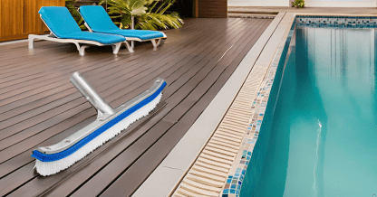 Deep Blue Pro 10-Inch Aluminum toughened strong Pool Brush - Image 5