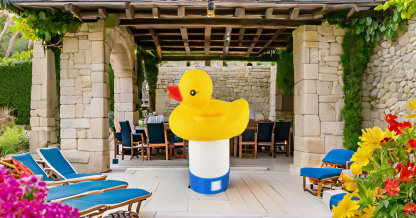 Deep Blue Pro 9-Inch Yellow Duck Floating Ball - Image 2