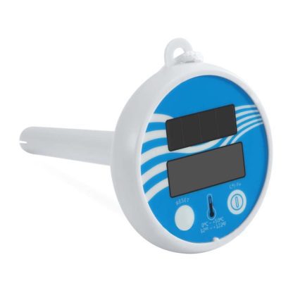 Deep Blue Pro Round Solar Electronic pool hot tub Thermometer floating temperature guage