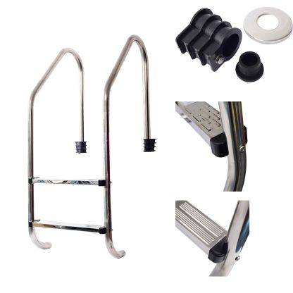 Deep Blue Pro Standard Pool ladder. 2 Tread. High quality safe Stainless steel - Image 6