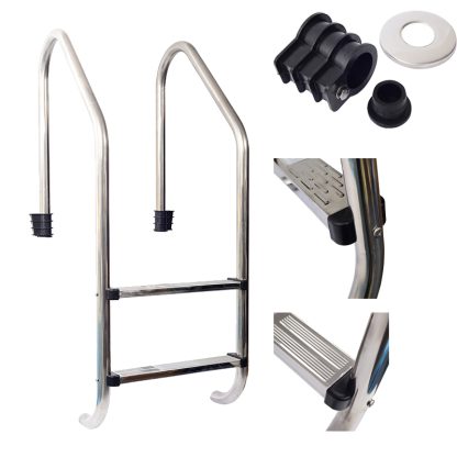 Deep Blue Pro Standard Pool ladder. 2 Tread. High quality safe Stainless steel - Image 4