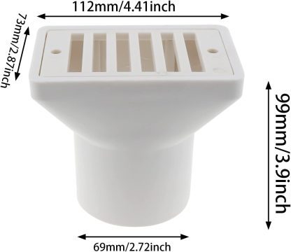 Deep Blue Gutter Drain for Concrete Pools - Imperial 2 Inch ABS