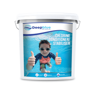 10Kg Deep Blue Pro Chlorine conditioner/ stabiliser - Prevent chlorine loss to sunlight in your pool spa hottub