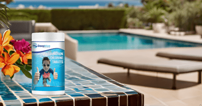 Deep Blue Pro - Multifunctional Mini 20g Chlorine Tablets 1kgWITH Floating dispenser and test strips. Stabilised clarifier algae inhibitor - Image 4