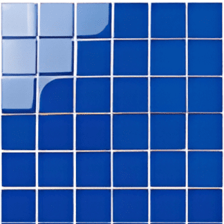 Deep Blue Glass Mosaic Andromeda Tiles - 48x48mm for Concrete Pools, 300x300mm Sheet