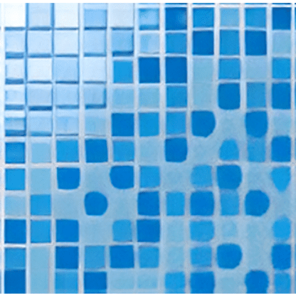 Deep Blue Glass Mosaic Pictor Tiles - 25x25mm for Concrete Pools, 300x300mm Sheet