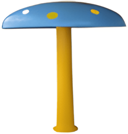 Deep Blue Mushroom Large Fountain Statue Sprayer - 1.5M Spout, 2.2M Height, 1.5-Inch Inlet - Image 2