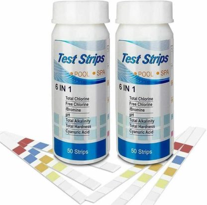 bulk PURCHASE 200X Deep Blue Pro - Pack of 50 strips 6-Way Test Strips 10,000 Strips Bulk Trade Chlorine PH TA Calcium Cyanuric Bromine Professional