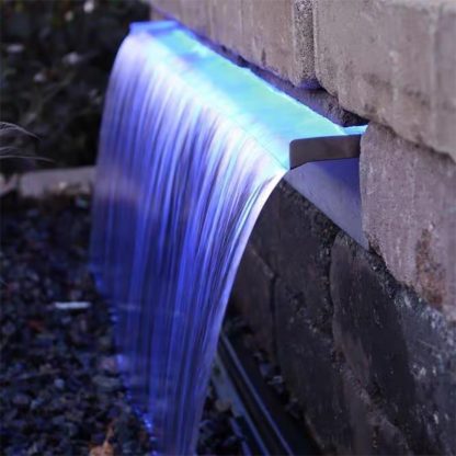 Deep Blue fountain / swimming Pool Waterfall water Feature 900mm, 35mm Lip - Image 4