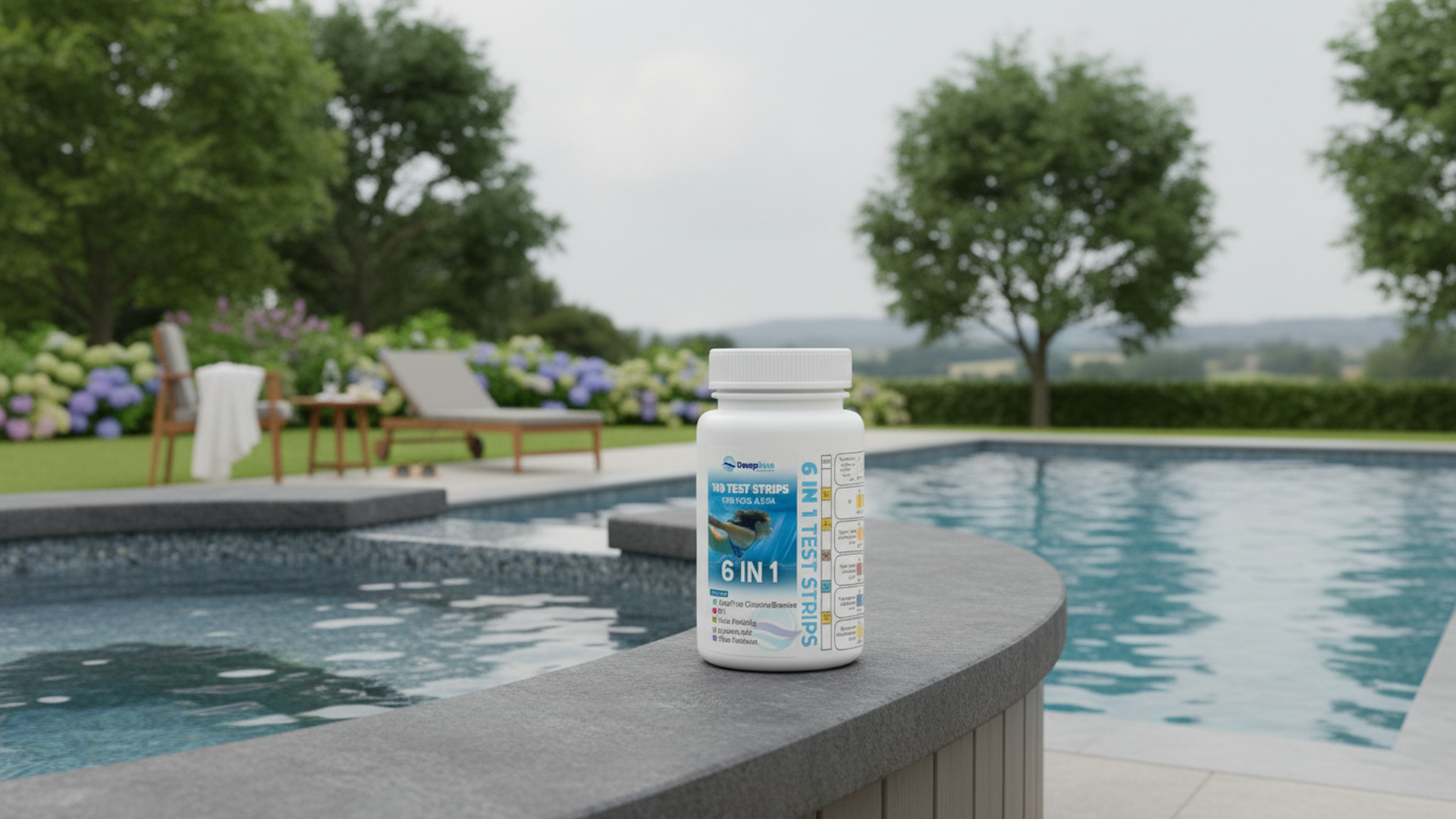 Deep Blue Pro - 5-Way Chlorine Test Strips 50 Strips Chlorine PH TA Bromine hardness - Image 4